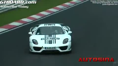 紐北測試保時捷918 Spyder