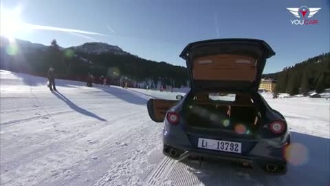 阿隆索與馬薩雪地測試法拉利FF