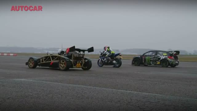 都不夠摩托車來 Ariel Atom VS DS3 rallycross VS BMW HP4 superbike
